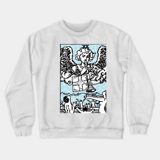 Geometric tarot print, judgement Crewneck Sweatshirt by annaleebeer